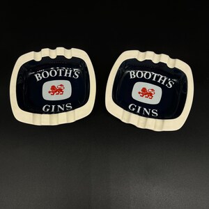 Vintage Asbak Booth&#39;s Gins Asbak | Carlton Ware Ceramic-reclamememorabilia voor verzamelobjecten voor tabak