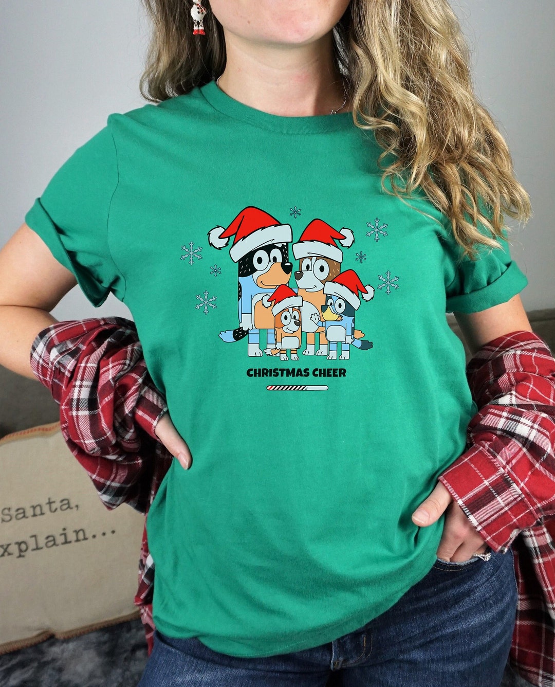Bluey Christmas Shirt Bluey Family Christmas Shirt Bluey Etsy