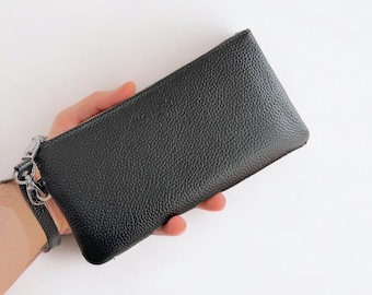 Leather Phone Bag  - Genuine Cowhide Leather Phone Handbag- Fashion Phone Bag Small Handbag - Real Leather Phone Bag