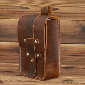 Echtleder Hüfttaschen, Bauchtaschen, Gürteltaschen, Handytaschen Reise Hüfttasche, Crazy Horse Hüfttasche