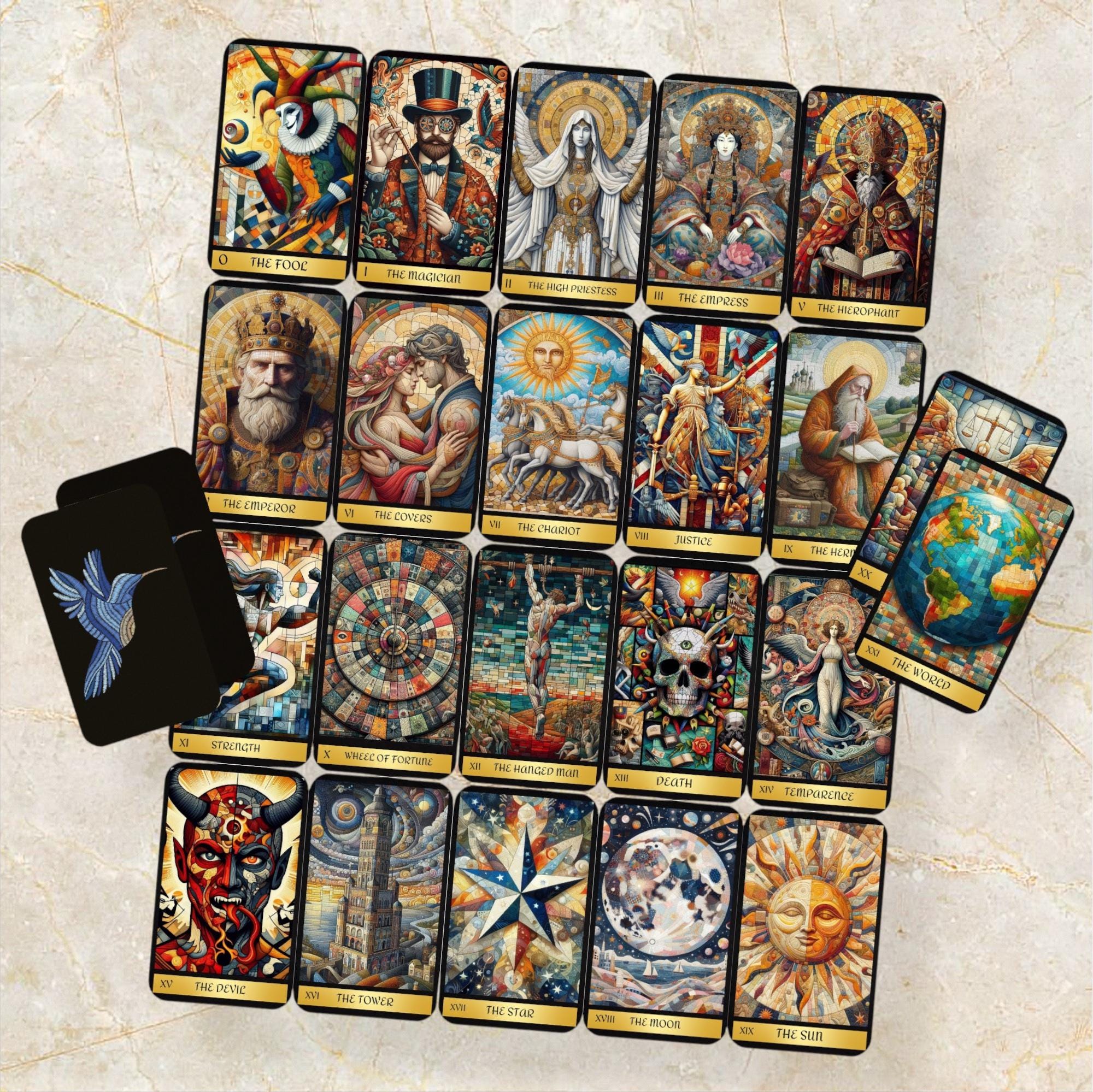 ◇◯◇ Petrak Tarot ◇◯◇　正規品 Mythic Tarot & Guidebook | Full Size Tarot Cards | 78 Cards