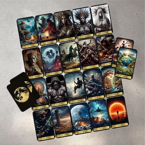 Survival Tarot Deck, Endure Tarot Karte und Tarot Box, 78 Tarot Karten Deck