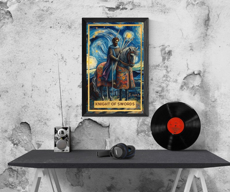 78 Starry Night Magic Theme Digital Tarot Cards Printable Tarot Deck ...