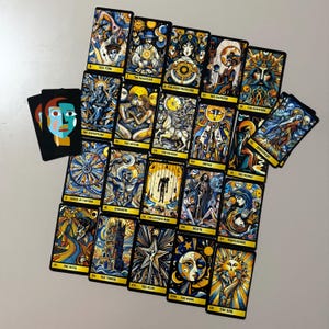 ピカソ タロット カード、アート タロット カードとタロット ボックス、78 枚のユニークなアート タロット カード デッキ