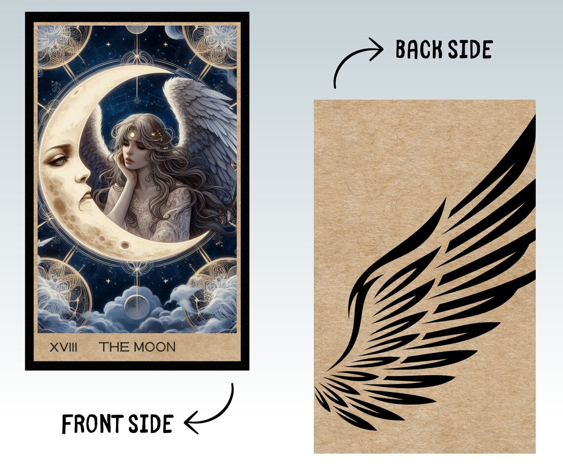 78 Angel Theme Tarot Cards: Printable Oracle Deck (digital Download) - Etsy