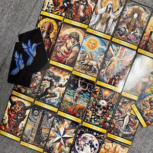 Baralho de Tarô Patch: 78 cartas de tarô coloridas com caixa