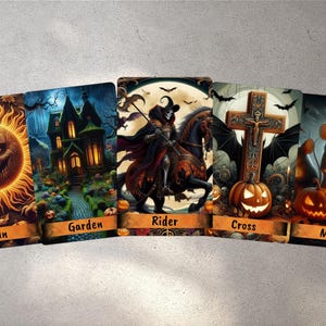 Halloween Lenormand Deck, Oracle Cards, Oracle Deck, Gothic Lenormand, Modern Lenormand, Divination Deck, Full Lenormand Deck