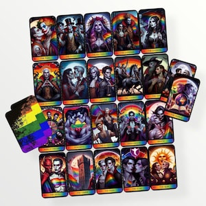 LGBT Vampir Tarot Deck, Dark Pride Tarot Karte und Tarot Box, 78 Tarot Karten Deck
