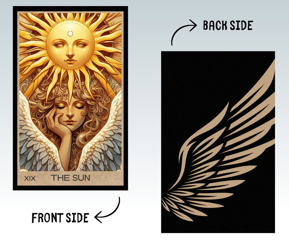 78 Angel Theme Tarot Cards: Printable Oracle Deck (digital Download) - Etsy