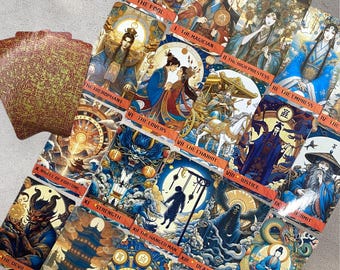 Chinese Tarot Deck: Asia Theme, 78 Card Set with Box