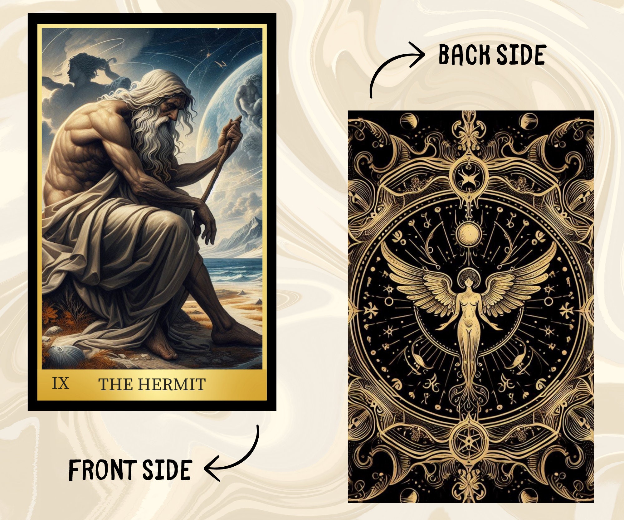 78 Mythology Theme Digital Tarot Cards Printable Tarot Deck Digital ...