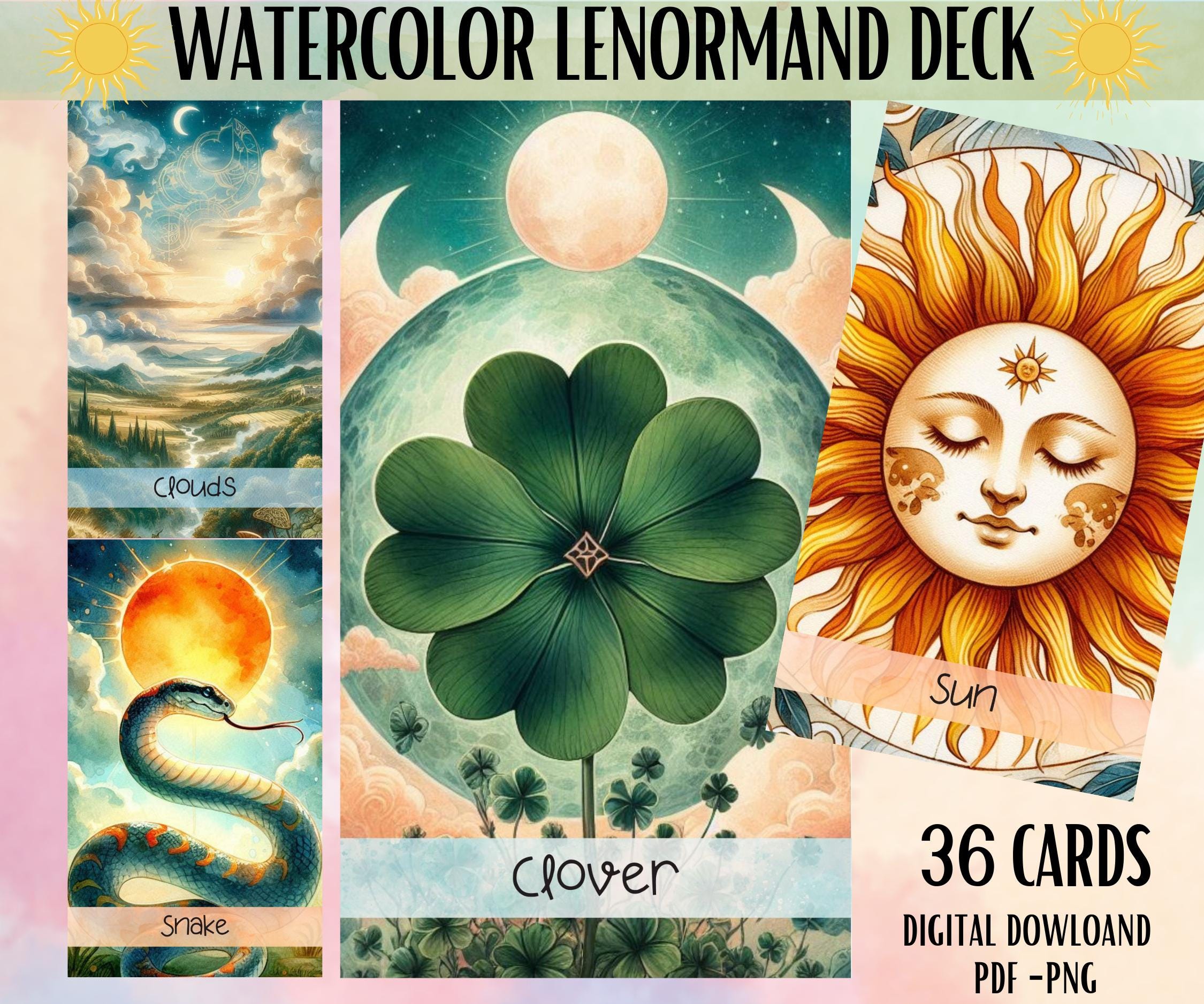 ✨おまけ付✨正規品✨新品未開封❁幻想的で美しいスピリット✦ルノルマン❁オラクル❁ ルノルマンカード - Etsy 日本