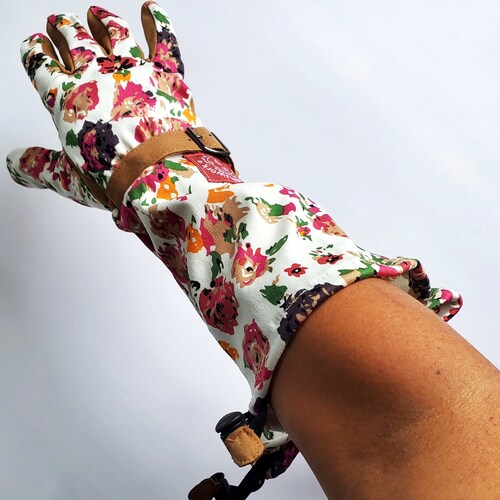 Womanswork Glove With Arm Saver Floral Print - Various Sizes