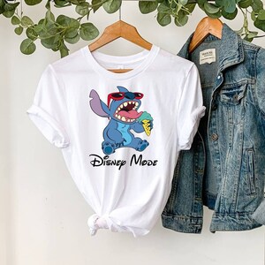 Stitch Disney Shirt, Disney Mode T-shirt, Stitch and Lilo Shirt, Couple Matching Shirt, Disneyland Trip Shirt, Disney Vacation Shirt