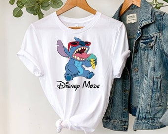 Stitch Disney Shirt, Disney Mode T-shirt, Stitch and Lilo Shirt, Couple Matching Shirt, Disneyland Trip Shirt, Disney Vacation Shirt