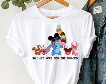 Disney Stitch Shirt, Disney Snacks Shirt, Disney Geschenk, Disneyland Trip Shirt, Stitch Snacks Shirt, Disney Familie Shirt, Disney Toodler Shirt