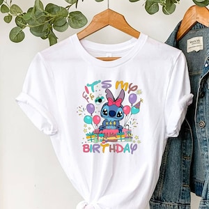 Stitch Birthday Shirt, Stitch Birthday Kids Shirt, Ohana Birthday Shirt, Disney Birthday Gift, Birthday Girl Shirt, Disney Stitch Shirt