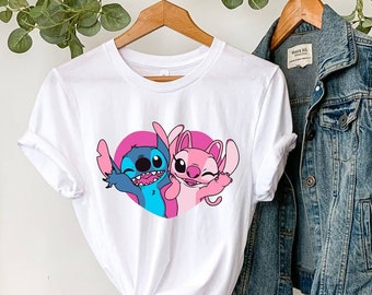 Shirt Stitch and Angel, Disney Ohana Shirt, Stitch and Lilo, Disney Matching Shirt, Disney kindershirt, Disney Family Shirt, Disneyworld