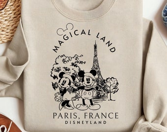Disneyland Paris Shirt, Eiffel Tower Mickey Minnie Shirt, France Paris Family Trip, Magical Land Paris Shirt, Family Matching Paris Shirt