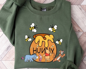 Honey Winnie The Pooh Sweatshirt, Winnie The Pooh And Friends Sweatshirt, Vintage Winnie The Pooh Sweatshirt, Pooh Bear Sweatshirt, Pooh Co