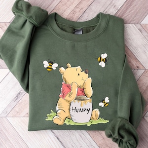 Vintage Winnie The Pooh Sweatshirt, Sketch Pooh Sweatshirt, Honey Winnie The Pooh Sweatshirt, Simple Pooh Sweatshirt, Colorful Pooh Shirt