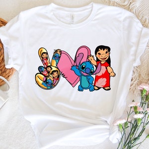 Disney Stitch & Lilo Shirt, Love Stitch Shirt, Ohana Shirt, Disneyland Shirt, Disney World Shirt, Matching Disney Shirt, Disney Toddler Tee