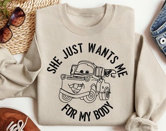 Disney Cars Tow Mater Sweatshirt, Ka-Chow Shirt, Piston Cup Shirt, Vintage Tow Mater Shirt, Mcqueen Sweatshirt, Disney Family Match Crewneck