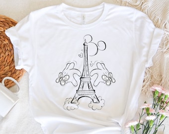Disneyland Paris Shirt, Eiffel Tower Mickey Shirt, Disney Paris Family Trip Shirt, Paris Minnie Mouse Shirt, Mickey Ears Sketch Shirt