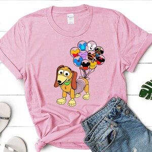 Disney Toy Story Slinky Dog Shirt, Toy Story Family Shirts, Toy Story Mickey Shirt, Mickey Balloons Shirt, Disney Kids Matching Group Shirt image 5