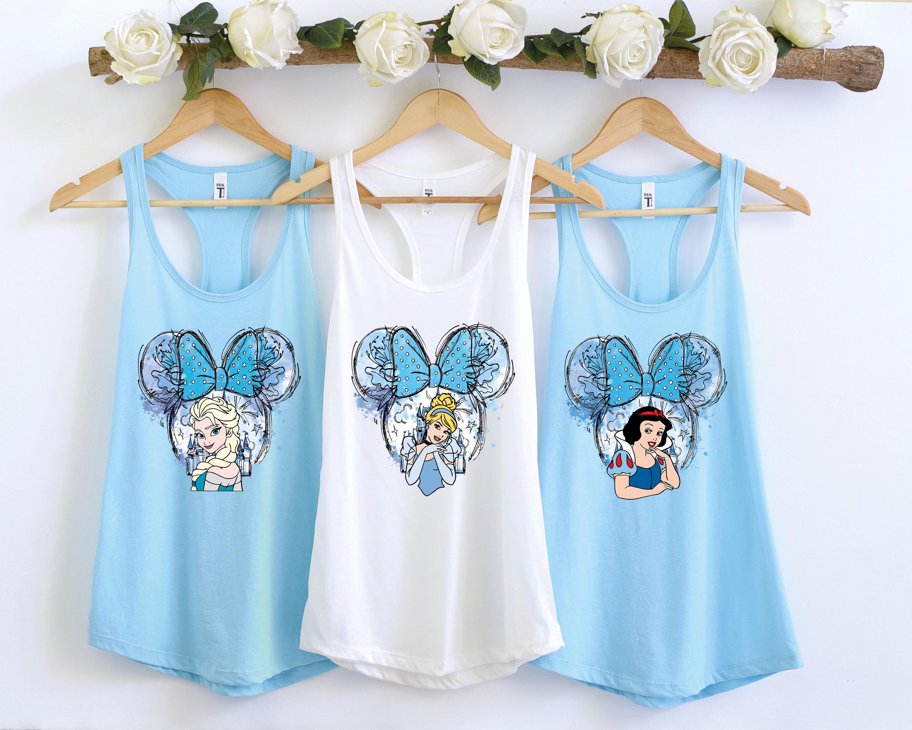 Elsa Tank Colorful Princess Tank Top, Disney Princess Tank, Disney Girls Tank Top ...