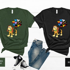Disney Toy Story Slinky Dog Shirt, Toy Story Family Shirts, Toy Story Mickey Shirt, Mickey Balloons Shirt, Disney Kids Matching Group Shirt image 4