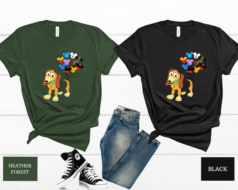 Disney Toy Story Slinky Dog Shirt, Toy Story Family Shirts, Toy Story Mickey Shirt, Mickey Balloons Shirt, Disney Kids Matching Group Shirt image 4