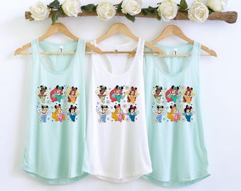 Disney Prinzessinnen Tank Top, Disney Damen Tank Top, Prinzessin Schloss Tanks, Disney Girls Trip, Disneyland Racerback Tank, Disneyworld Tank Top