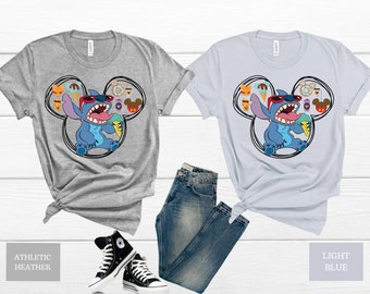 Stitch Snacks Shirt, Disney Ohana Shirt, Lilo und Stitch Shirt, Stitch Mickey Ohren Shirt, Geschenk für Kinder, Disney Snacks Shirt