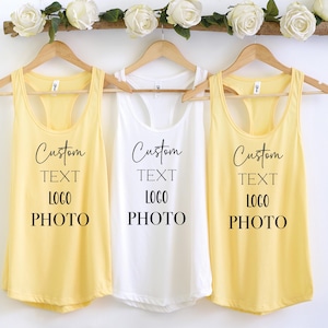 Custom Tank Top, Custom Logo Tank Top, Personalized Tank Top, Custom Design Tank, Custom Text Tank Top, Custom Image Tank Top
