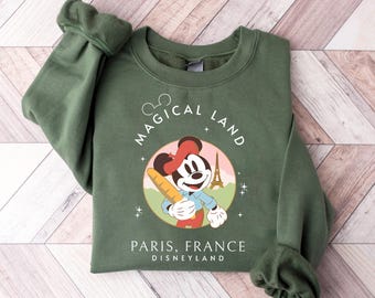 Disneyland Parijs-sweatshirt, Magical Land Paris-sweatshirt, Disney France-shirt, Family Matching Paris Sweat, Disneyland Parijs-gezinsreisje