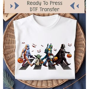 Star Wars Halloween DTF Transfer, Mandalorian Ready For Press, Darth Vader Direct To Film, Halloween Image Transfer, Disney Starwars DTF