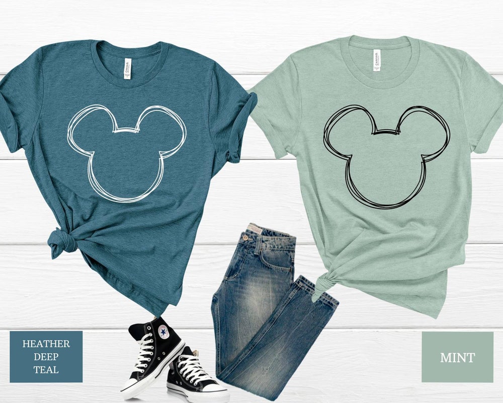 Mickey Sketch Shirt, Simple Disney Shirt, Mickey Shirts, Disney Vacation Shirt, Disney Shirt, Disneyland Shirt, Disney Group Shirts