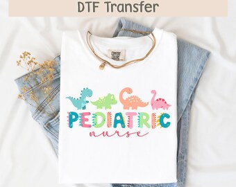 Pediatric Nurse Dtf, Cute Nurse Design, Peds Nurse Dtf, Nursing DTF, Nursing Ready To Press, PICU Dtf Design, Pediatric Nurse Outfit
