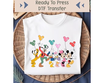 Disney Characters Dtf Transfer, Mickey Mouse DTF, Disneyland DTF, Goofy Dtf, Minnie Image Transfer, Disney Friends DTF, Pluto Dtf, Daisy Dtf