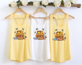 Winnie The Pooh Friends Tank Top, Pooh Bear Women's Tank, Disney Ladies Tank, Disney Girls Trip Tank, Disneyland Racerback Tank, Piglet Tank
