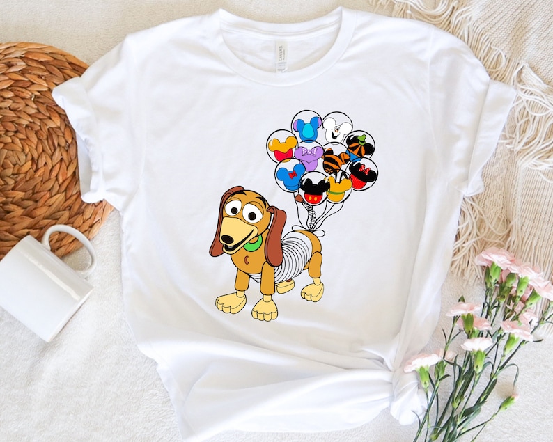 Disney Toy Story Slinky Dog Shirt, Toy Story Family Shirts, Toy Story Mickey Shirt, Mickey Balloons Shirt, Disney Kids Matching Group Shirt image 1