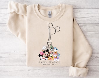 Disneyland Paris Sweatshirt, Eiffel Tower Mickey Friends Shirt, France Disney Shirt, Magical Land Paris Shirt, Family Matching Paris Shirt