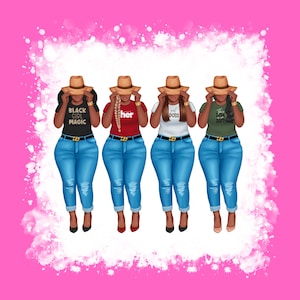 Grupo de mujeres negras (Png), Imágenes prediseñadas de mujeres negras, Mujeres negras (Png), Magia de chica negra (Png), Jefa (Png), Hermanas (Png), Diva afro (Png)