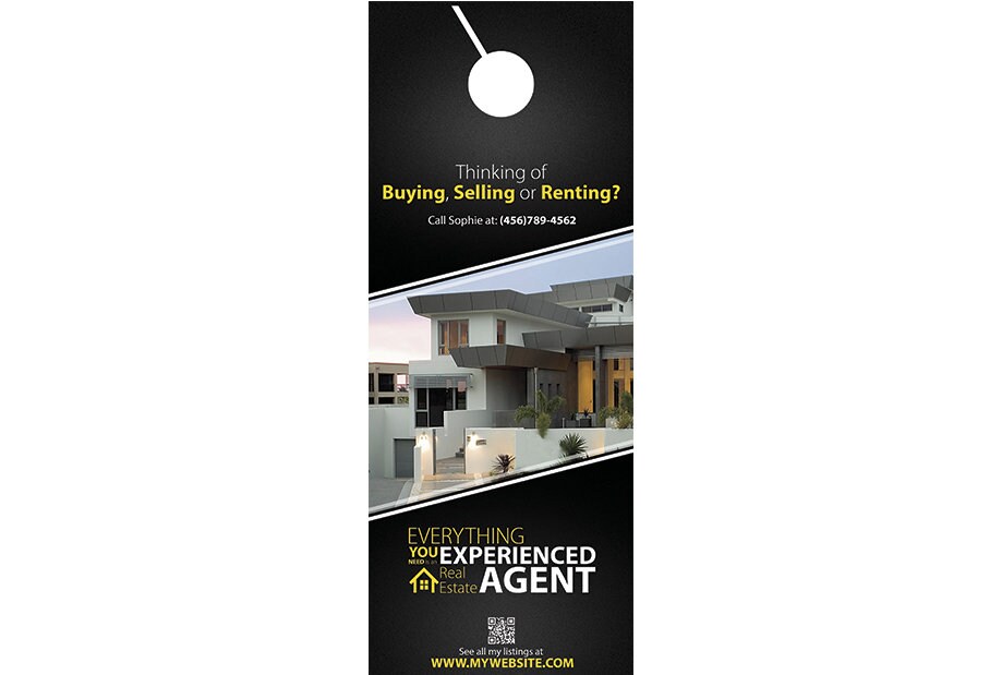 Real Estate Door Hangers Realtor Door Hangers Real Estate Door Hanger Printing Free U.S ...