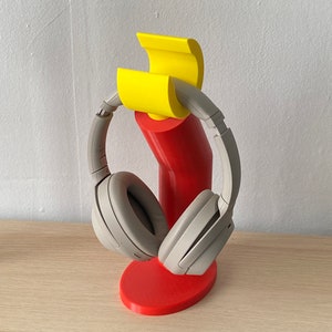 Minifigure Headphone Stand | 3d printed Gaming Headset Holder | Gift For Gaming Setups