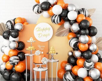 Halloween Balloon Garland Arch Kit,Halloween Decorations,Spooky One,Boo I am Two,Monster Mash,Fall Holiday Decor,Halloween Backdrop Garland
