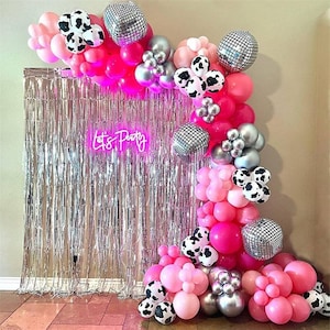 Cowgirl Balloon Garland Arch Kit Let's Go Girls Cow Print Last Rodeo