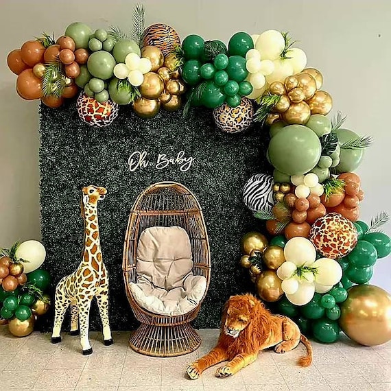 4D ours assis tenant un ballon gâteau, animaux du bois, jungle Safari, dessin animé, ballon pour filles, joyeux anniversaire, décoration de fête, cadeaux pour enfants