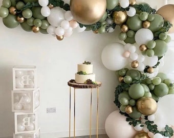 Sage Green Balloon Garland Kit: Wedding, Baby Shower, Birthday